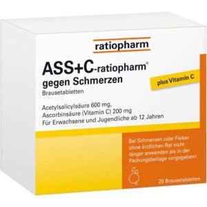 ASS + C-ratiopharm gegen Schmerzen Brausetabletten