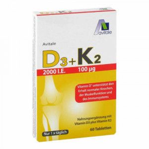 D3+K2 2000 I.E.+100 μg Tabletten